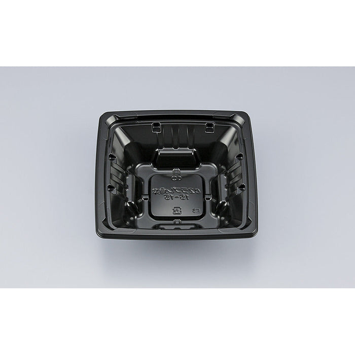 【小ロット対応商品】CZラプレ角丼15-15 BS黒本体[50入]