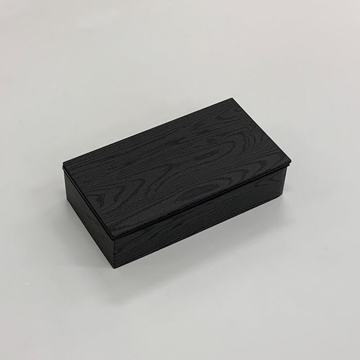 ワン折重70×37(48)黒焼杉縁 B-43黒底 共蓋[100セット]