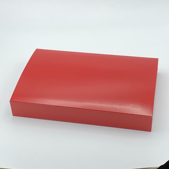 90x60 レッド 紙中仕切C ホワイト トレーセット 一体型[300枚セット]