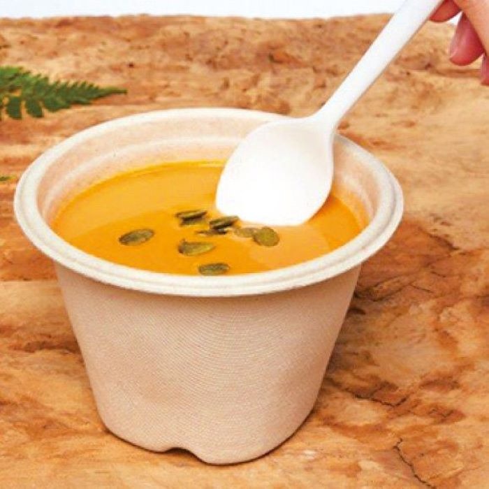 テイクアウト SBT-8oz・12oz・16oz パルプモールドスープカップ[ケース1000枚入] セイバート　使い捨て　バガス　紙製ランチボックス デリバリー 配達 アウトドア イベント 電子レンジ対応 耐油 カフェ エコ　環境配慮 バガスモールド パルプモールド