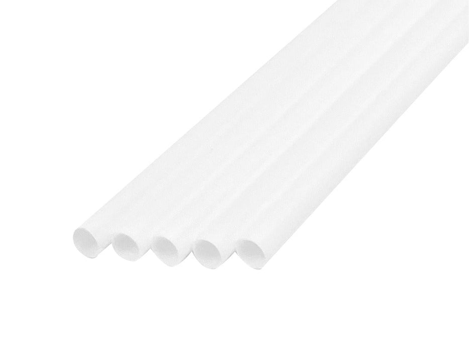【包装なし】 ストレートストロー 白 アイスコーヒー用バイオマス 4.5mm×18cm B364[1箱1000本入×5箱] わらおストローバイオマス25
