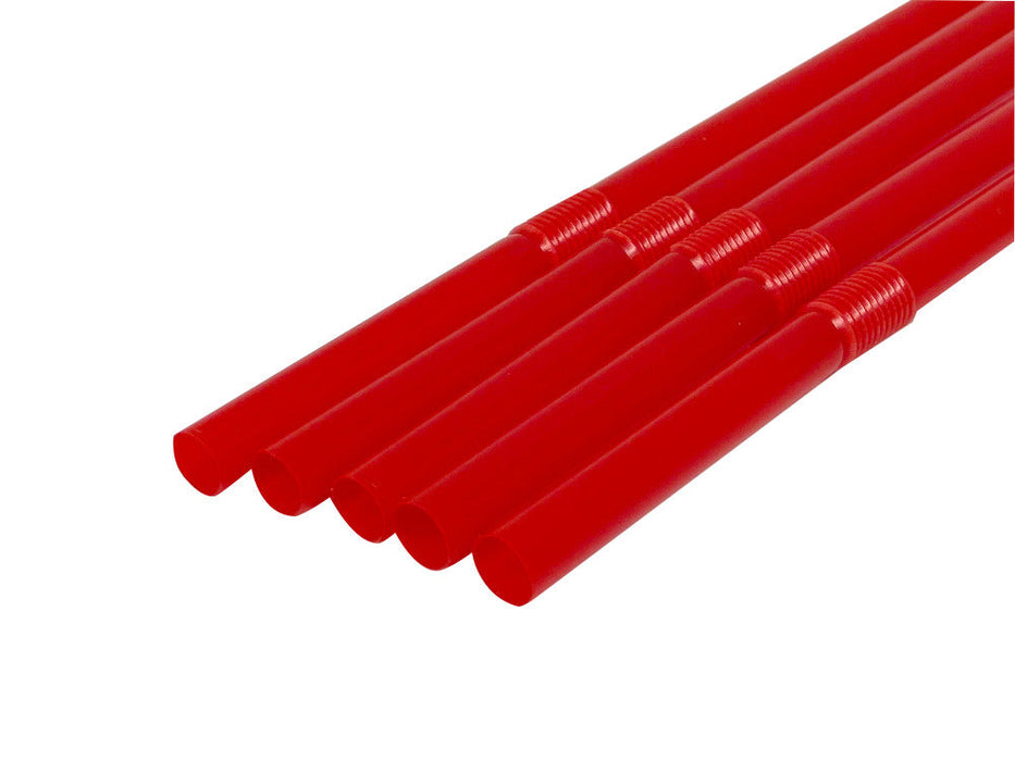【包装なし】 フレックスストロー 赤 ジュース用 バイオマス 6mm×21cm B482[1箱500本入×5箱] わらおストローバイオマス25