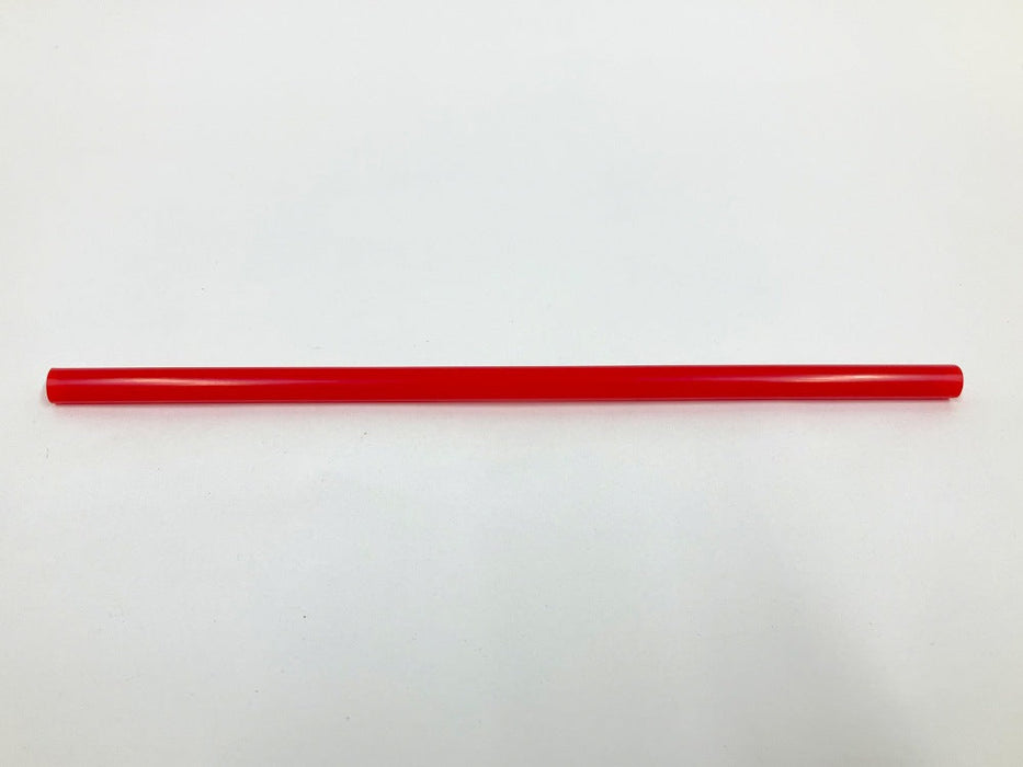 【包装なし】 ストレートストロー 赤 シェイク用バイオマス 8mm×21cm B573[1箱300本入×5箱] わらおストローバイオマス25
