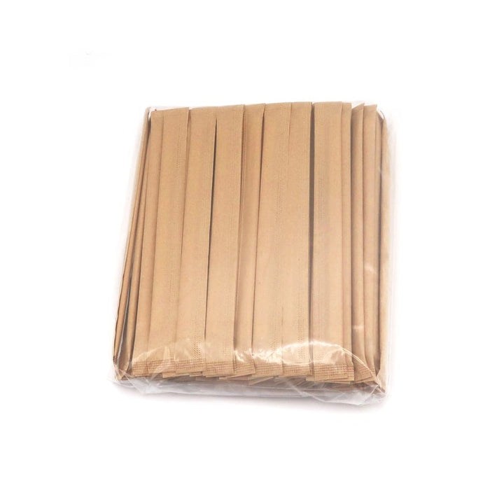 木製マドラー140未晒紙完封(無地)100本×100袋[ケース10000入]